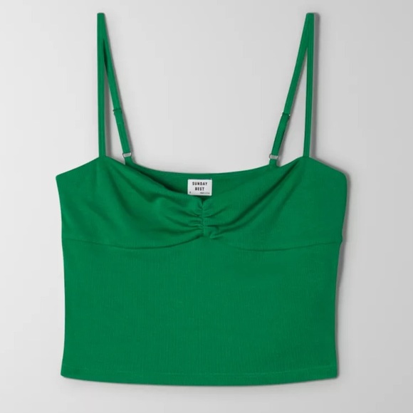 Aritzia Sunday Best Boston Cropped Sweetheart Tank - Picture 2 of 7